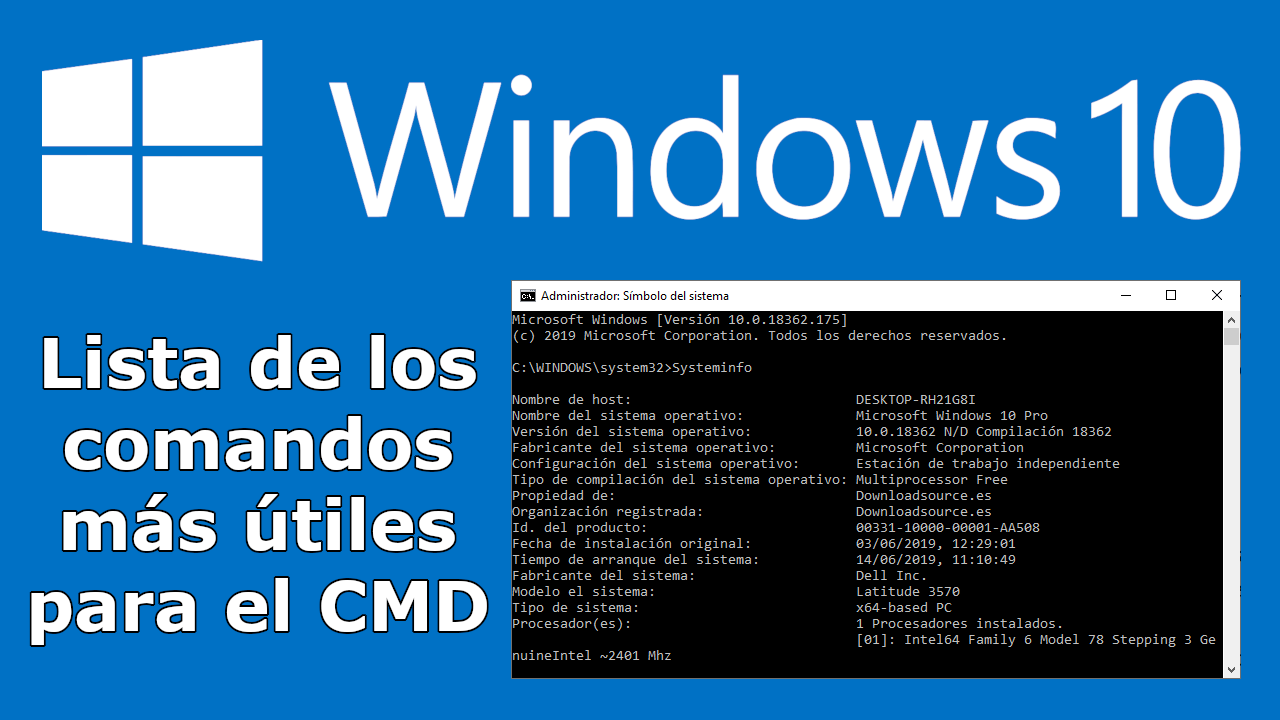 Los Comandos Más útiles Para El Cmd De Windows Símbolo Del Sistema 4401